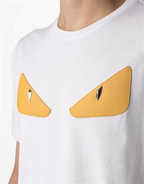 fendi eyes t shirt ebay|tee shirt Fendi faux.